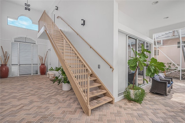 view of stairway
