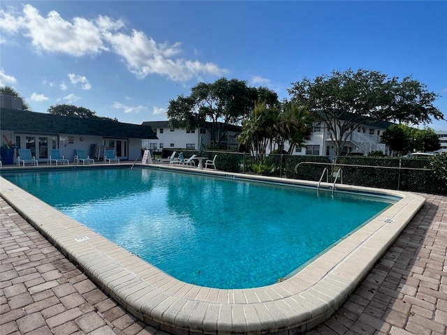 view of pool with a patio