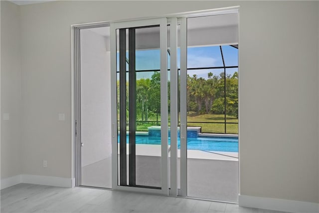 entryway with a wealth of natural light