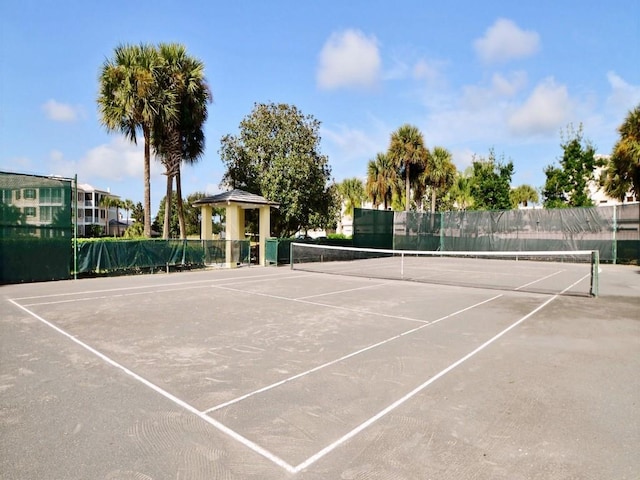 view of tennis court