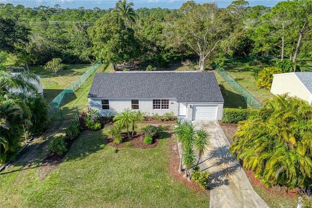 birds eye view of property