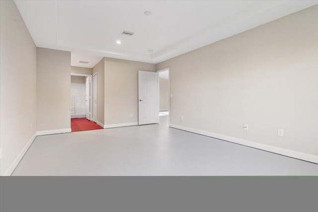 unfurnished bedroom featuring concrete floors