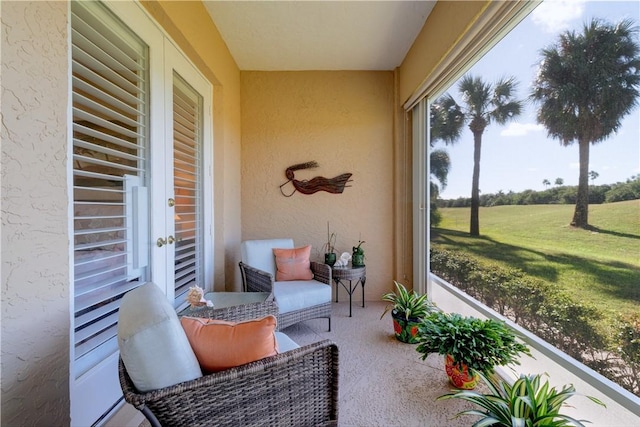 view of sunroom / solarium