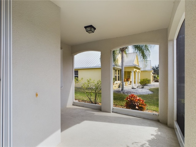 view of sunroom