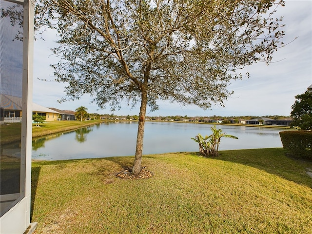 view of water feature