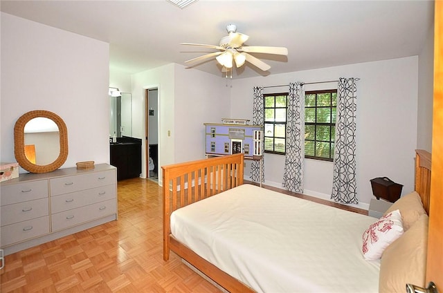 2440 88th Ave, Vero Beach, FL 32966 - bedroom featuring a ceiling fan