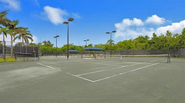 view of tennis court