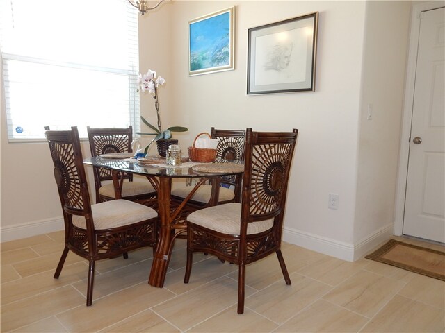 view of dining area