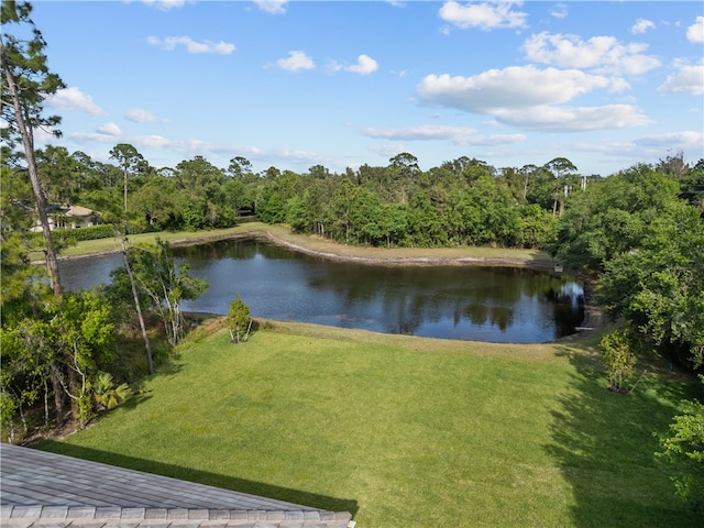 view of water feature