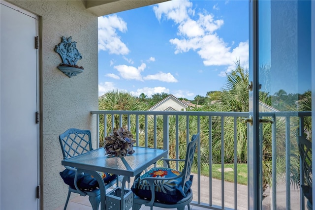 view of balcony