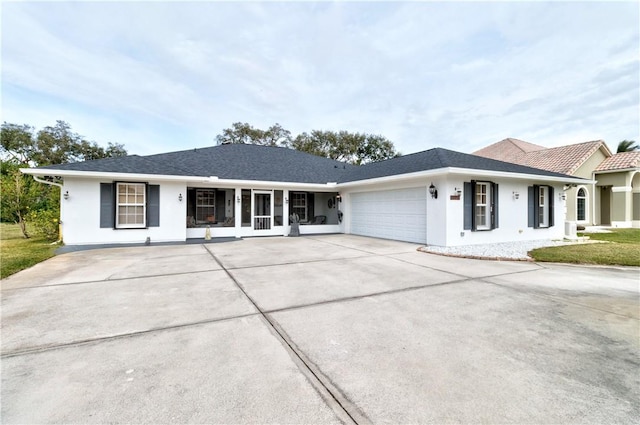 ranch-style house with a garage