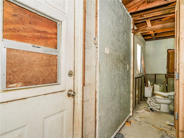 interior space featuring toilet