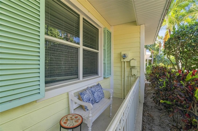 exterior space featuring covered porch