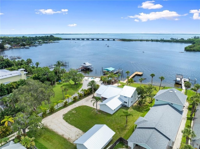 9670 Riverview Dr, Micco, FL 32976 - bird's eye view of a nearby body of water