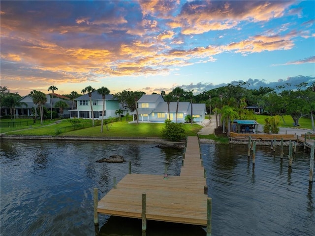 9670 Riverview Dr, Micco, FL 32976 - dock area with a water view