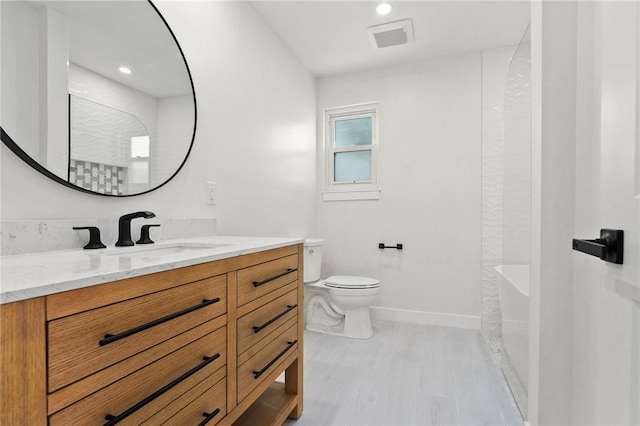 9670 Riverview Dr, Micco, FL 32976 - bathroom with vanity and recessed lighting