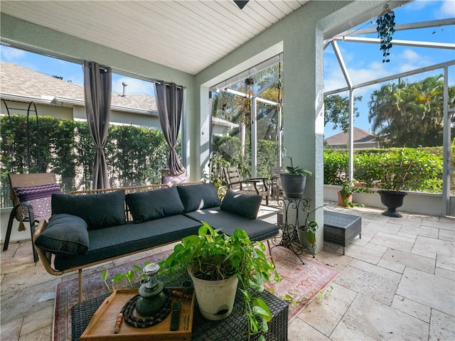 sunroom / solarium with plenty of natural light