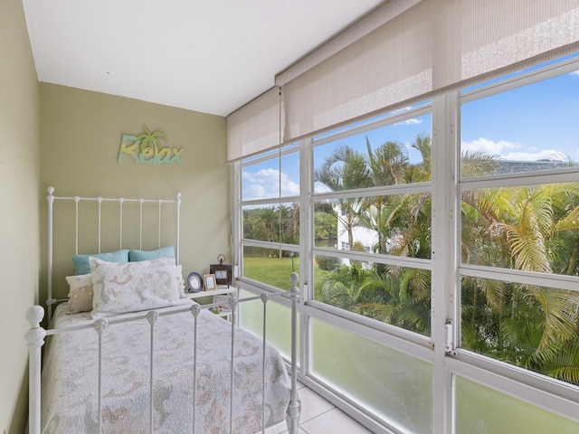 view of tiled bedroom