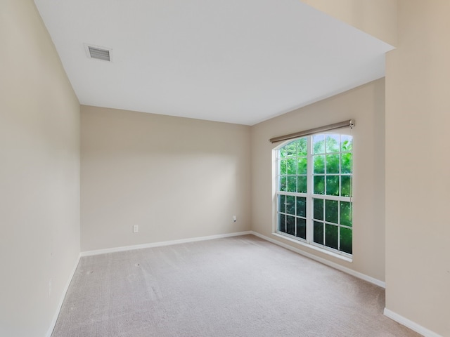 view of carpeted empty room