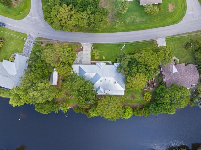 bird's eye view of a large body of water