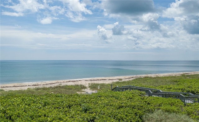 property view of water with a view of the beach