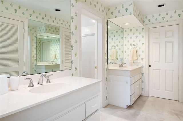 bathroom featuring vanity