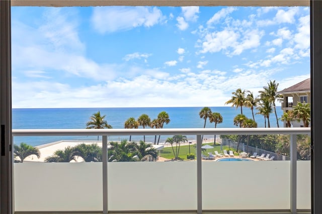 3554 Ocean Dr Unit 403S, Vero Beach, FL 32963 - balcony featuring a water view