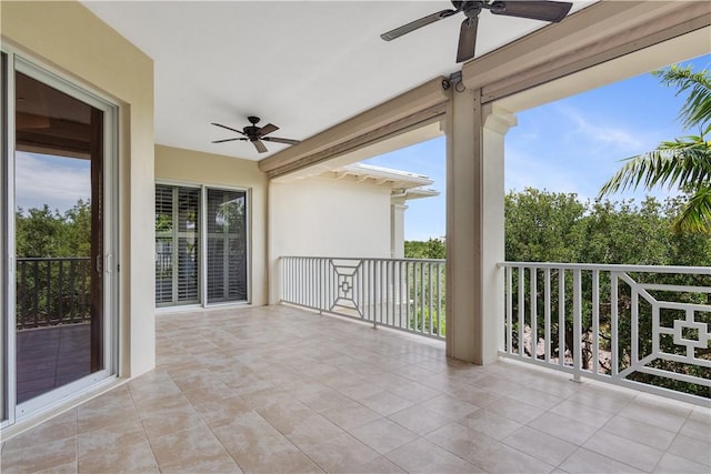 104 Island Plantation Ter Unit 304, Vero Beach, FL 32963 - view of patio / terrace featuring a ceiling fan and a balcony
