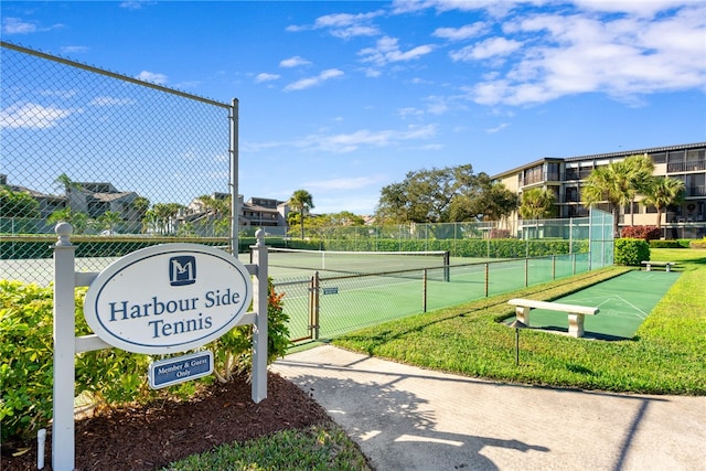 view of tennis court