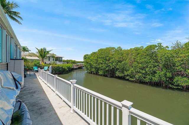 5367 Montego Cir, Hutchinson Island, FL 34949 - dock featuring a water view