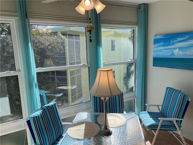 view of sunroom / solarium