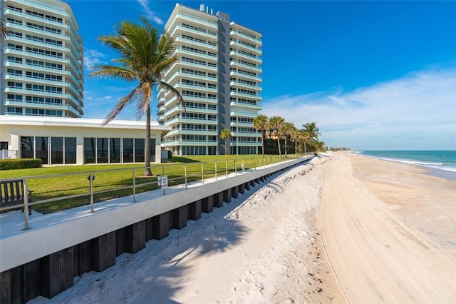 3554 S Ocean Dr Unit 1203, Vero Beach, FL 32963 - view of property featuring view of water and beach
