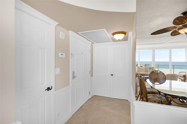 3554 S Ocean Dr Unit 1203, Vero Beach, FL 32963 - hall with a water view