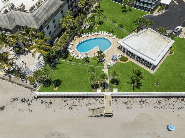 3554 S Ocean Dr Unit 1203, Vero Beach, FL 32963 - aerial view of a pool area