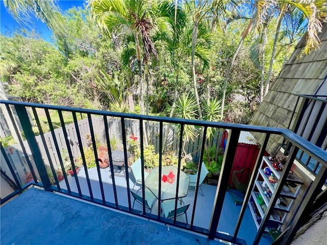 view of balcony