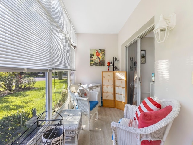 view of sunroom / solarium