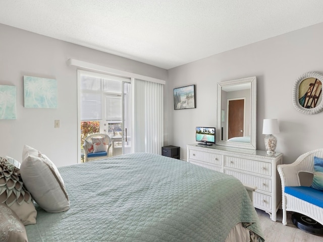 bedroom with a textured ceiling