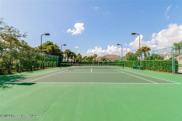 view of tennis court