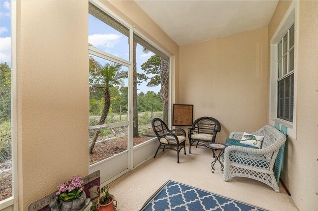 view of sunroom / solarium