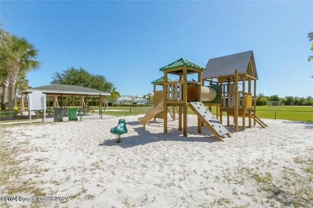 view of jungle gym