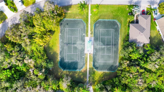 birds eye view of property