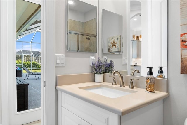 bathroom with vanity