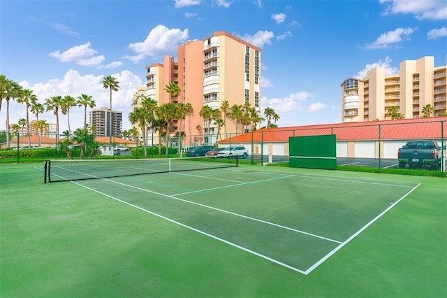 view of tennis court