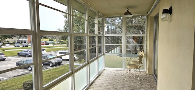 view of sunroom / solarium