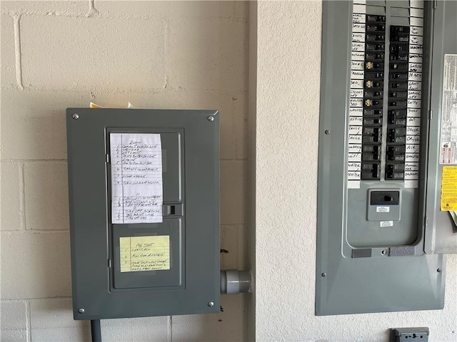 utility room with electric panel