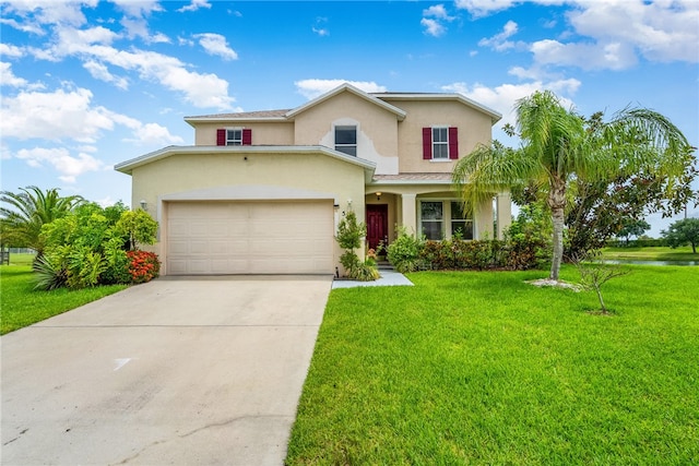 view of front of property with a front yard