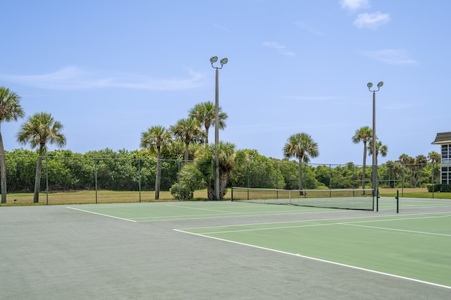 view of tennis court