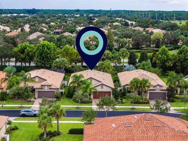 birds eye view of property