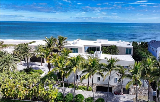 property view of water with a view of the beach