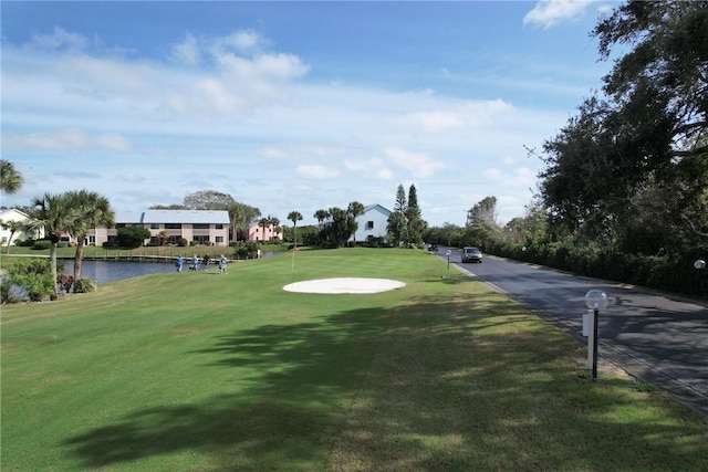 view of property's community featuring a water view